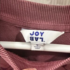JoyLab Women's Mauve Crew Neck Sweater